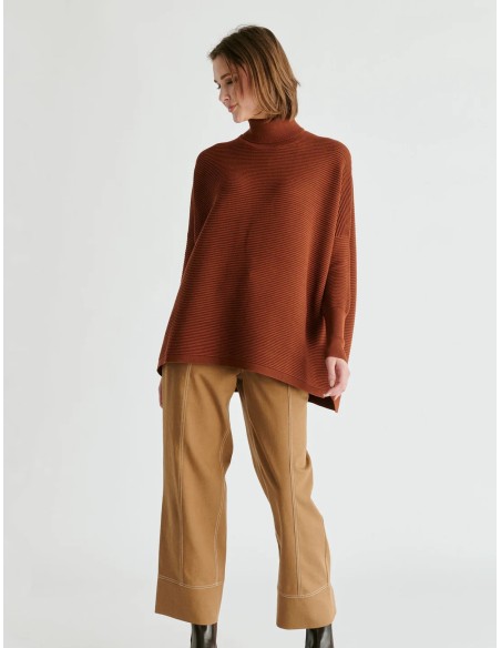 JERSEY CANALE CUELLO ALTO OVERSIZE CALDERA