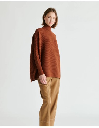 JERSEY CANALE CUELLO ALTO OVERSIZE CALDERA