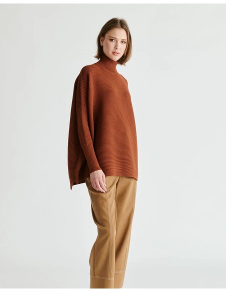 JERSEY CANALE CUELLO ALTO OVERSIZE CALDERA