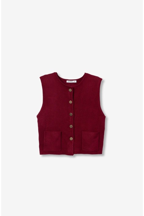 CHALECO SABRINA GARNET