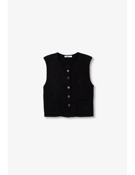 CHALECO SABRINA BLACK