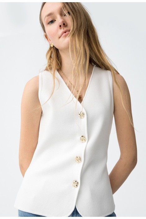 CAMISETA TERESA BLANCA