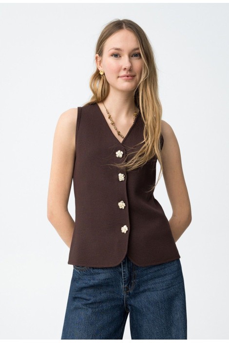 CAMISETA TERESA CHOCOLATE