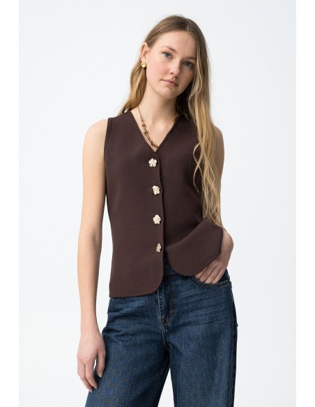 CAMISETA TERESA CHOCOLATE