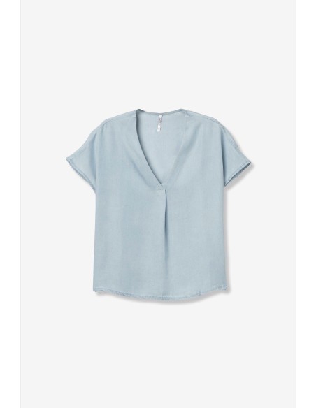 BLUSA MARA DENIM CLARO