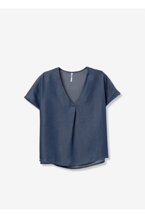 BLUSA MARA DENIM OSCURO