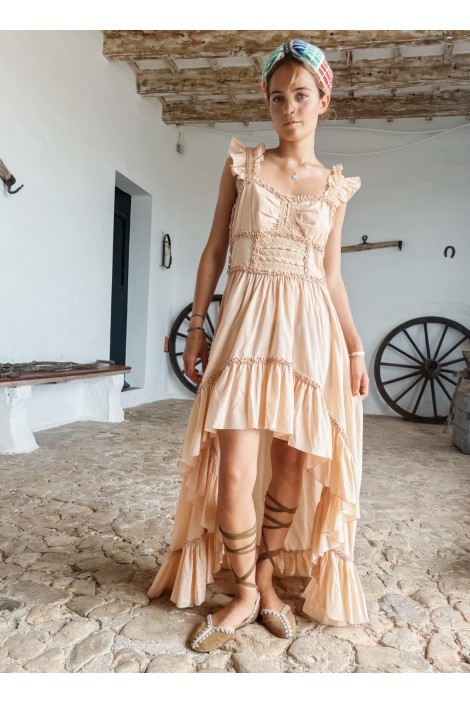 ALAIOR LONG DRESS TOSTE 2