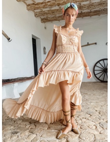 ALAIOR LONG DRESS TOSTE