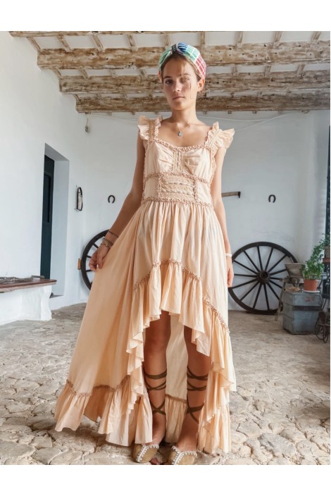 ALAIOR LONG DRESS TOSTE