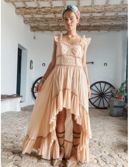 ALAIOR LONG DRESS TOSTE