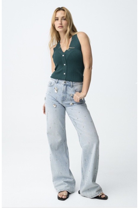 JEANS BONNYE DETALLES BRILLANTES