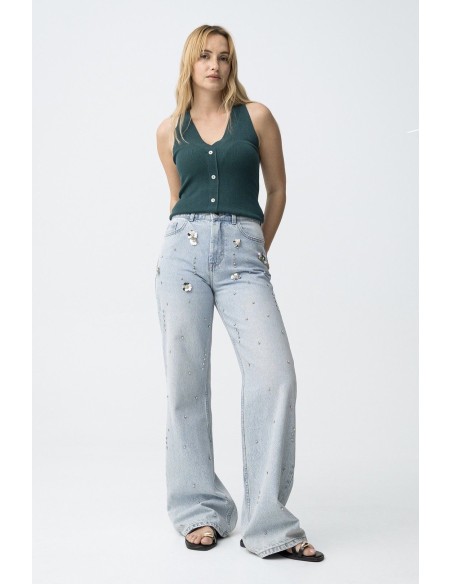 JEANS BONNYE DETALLES BRILLANTES