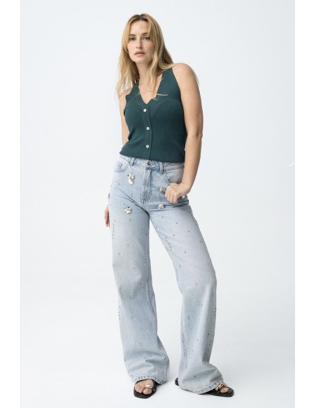 JEANS BONNYE DETALLES BRILLANTES