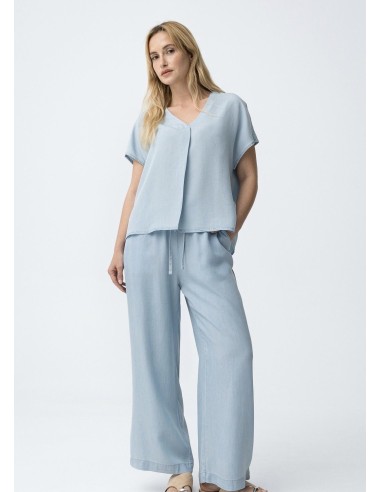 BLUSA MARA DENIM CLARO