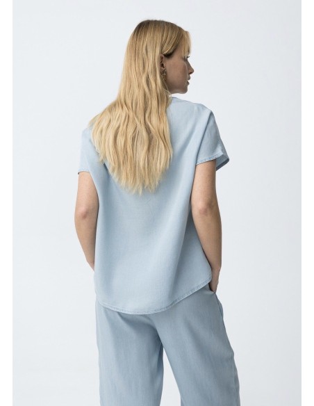 BLUSA MARA DENIM CLARO