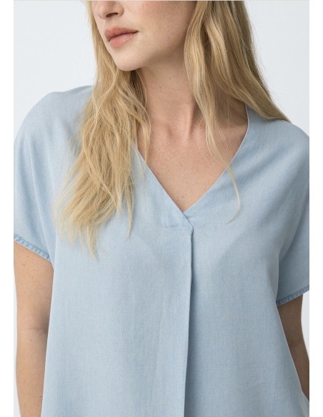 BLUSA MARA DENIM CLARO