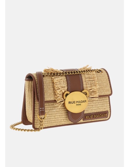 TEDDY IT-BAG STRAW FRINGES