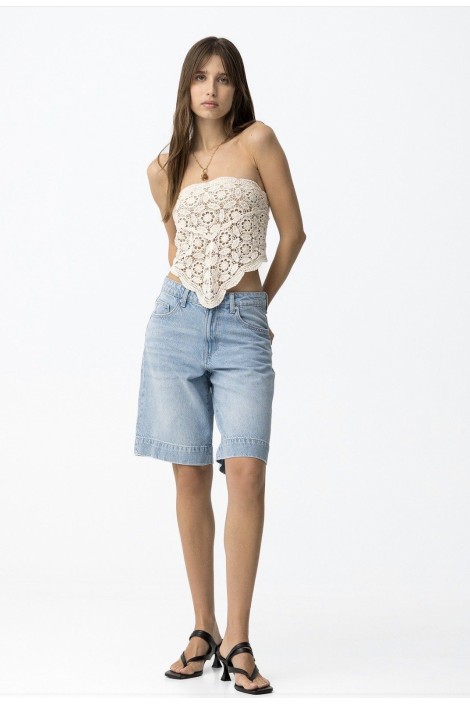 BERMUDA DOHA DENIM CLARO