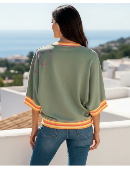 SUDADERA MANGA CORTA FOREVER TOGERTHER