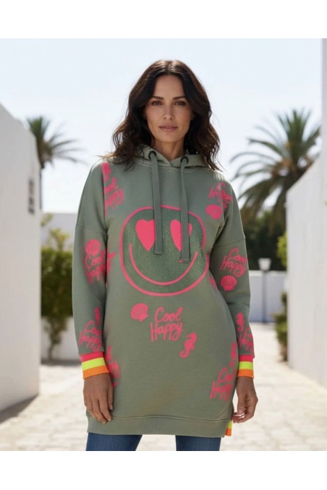 VESTIDO SUDADERA HEART FACE