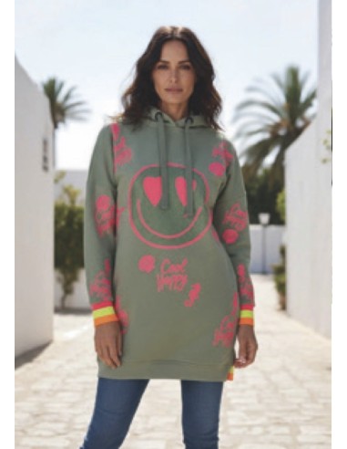 SUDADERA LARGA HEARTFACE LOVE