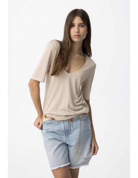 CAMISETA INMA BEIGE