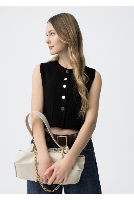 CHALECO SABRINA BLACK