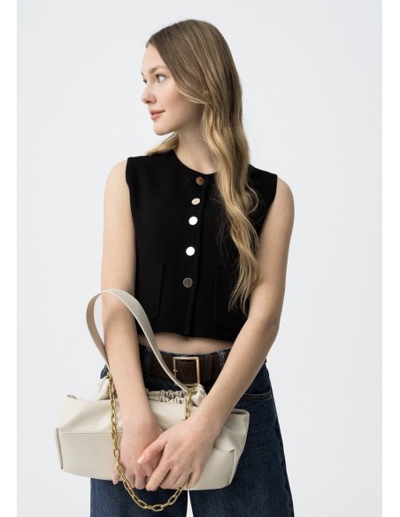 CHALECO SABRINA BLACK