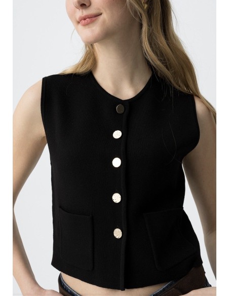 CHALECO SABRINA BLACK