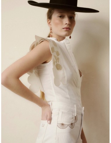 CAMISA ANNA BORDADOS BEIGE