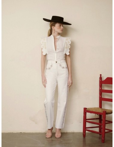 CAMISA ANNA BORDADOS BEIGE