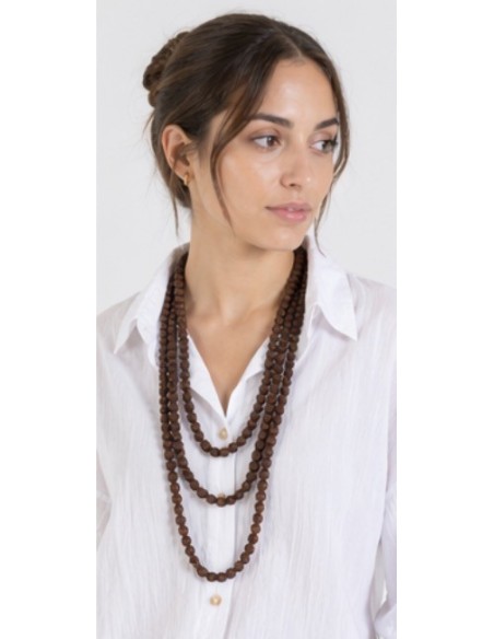 COLLAR AJOS LAZO CHOCO