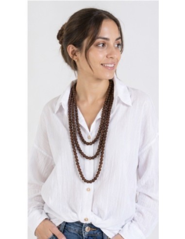 COLLAR AJOS LAZO CHOCO