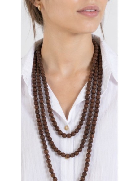 COLLAR AJOS LAZO CHOCO