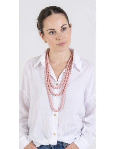 COLLAR AJOS LAZO ROSA