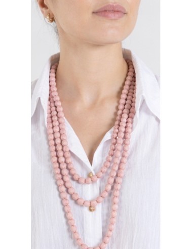 COLLAR AJOS LAZO ROSA