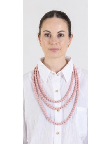 COLLAR AJOS LAZO ROSA