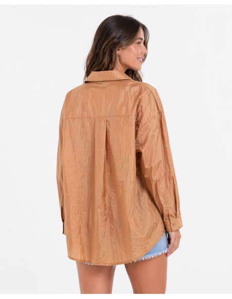 CAMISA SATINADA CAMEL