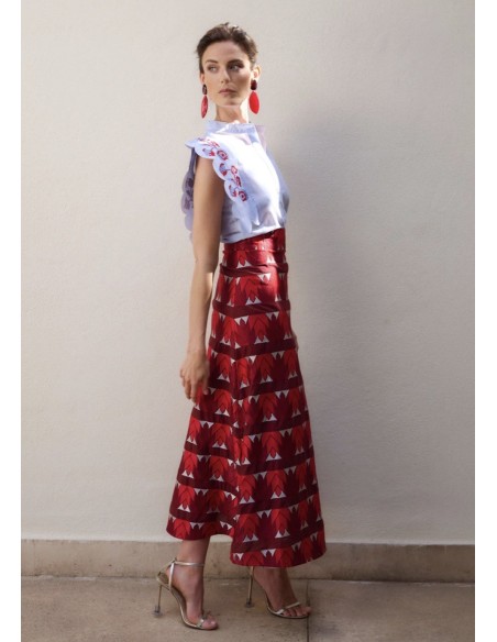 CAMISA ANNA BORDADOS AZUL