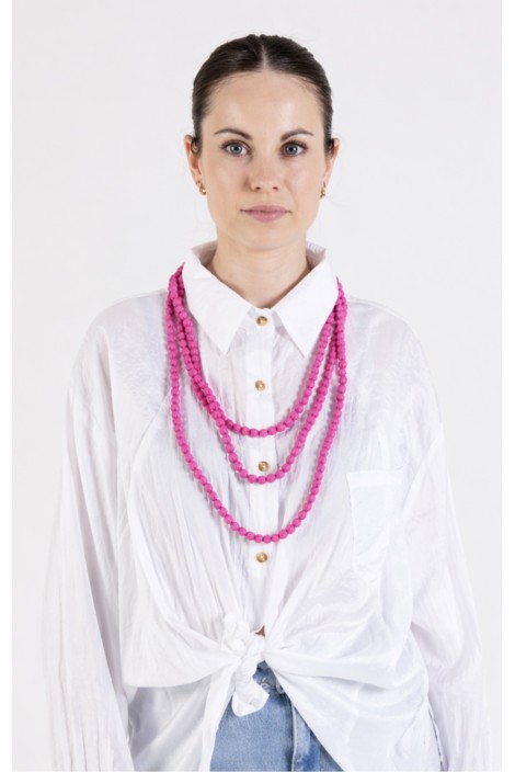 COLLAR AJOS LAZO FUCSIA