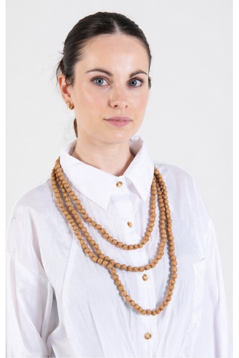 COLLAR AJOS LAZO CAMEL