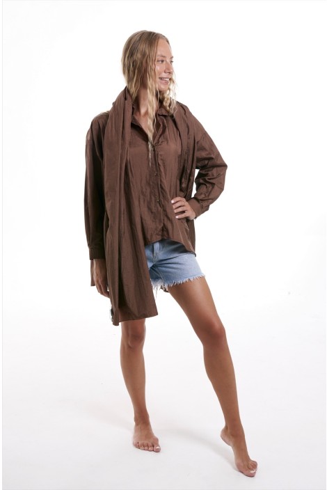 CAMISA CARLA CHOCOLATE